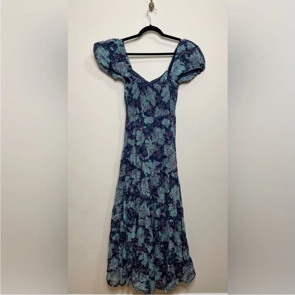 Free People Sundrenched Dress in Emerald Combo